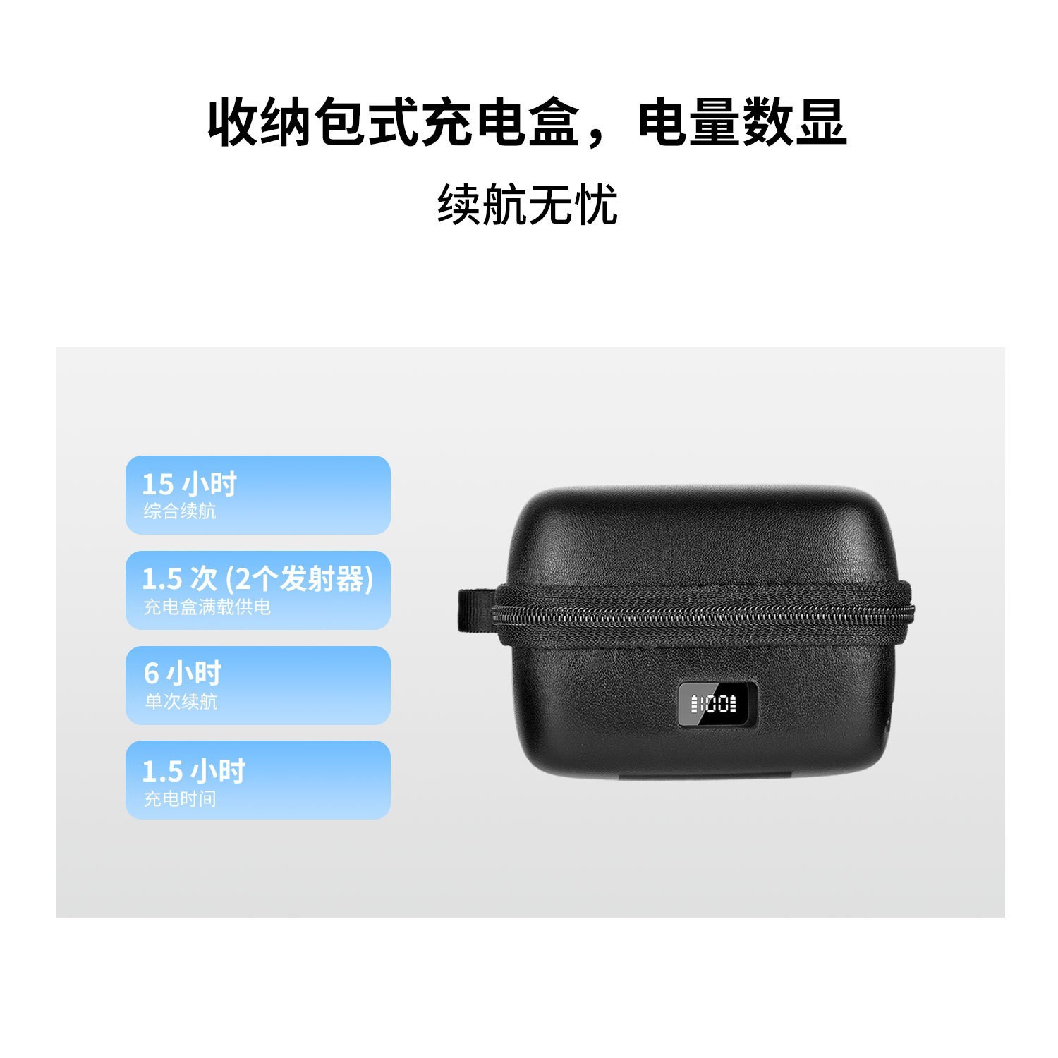 Picture of LUUCCO wireless live broadcast microphone AirWave mini noise reduction radio recording mobile phone camera collar clip