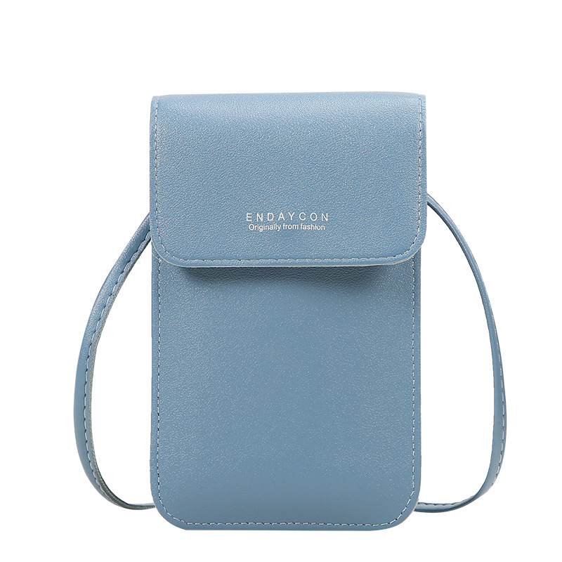 Picture of New Mobile Phone Bag for Women Korean Style Fashionable Multi-Functional Crossbody Shoulder Bag Zipper Solid Color Simple Mini Versatile Wallet