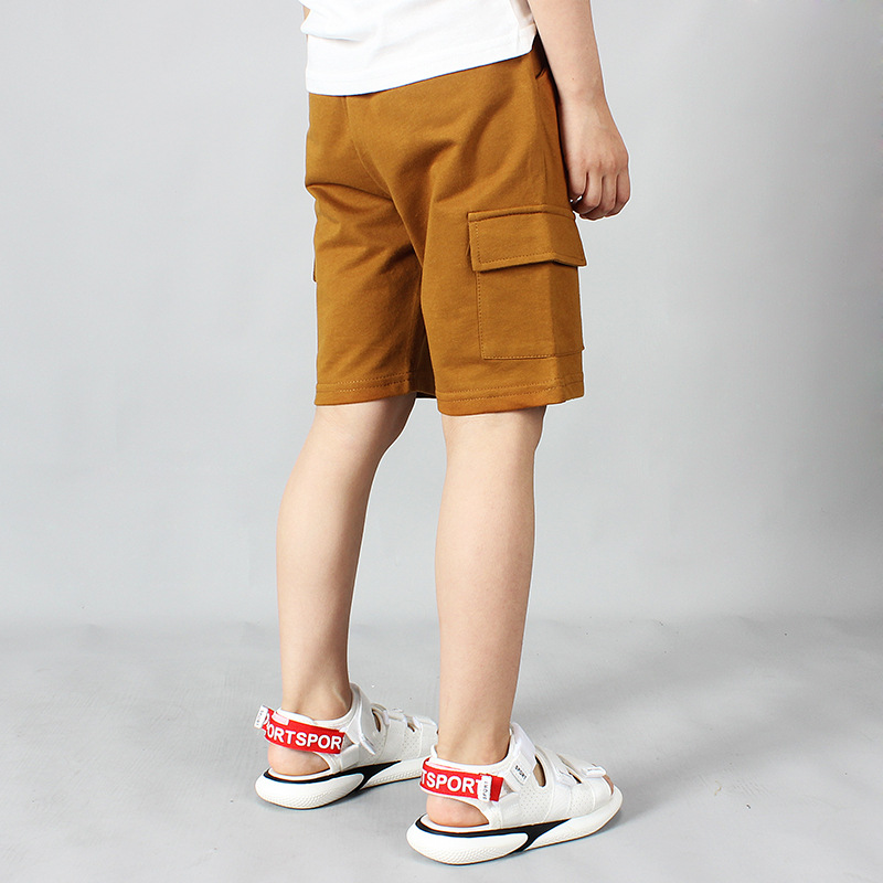Picture of Children's Clothing Summer Children's Pants New Boys' Shorts Large Children's Thin Solid Color Crane Pants Children's Pants