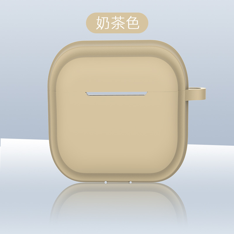 Picture of Simple Pure Color Belt Pendant Suitable for Airpods4 Protective Case Apple 1/2 Silicone Headphone Case with Lanyard Source