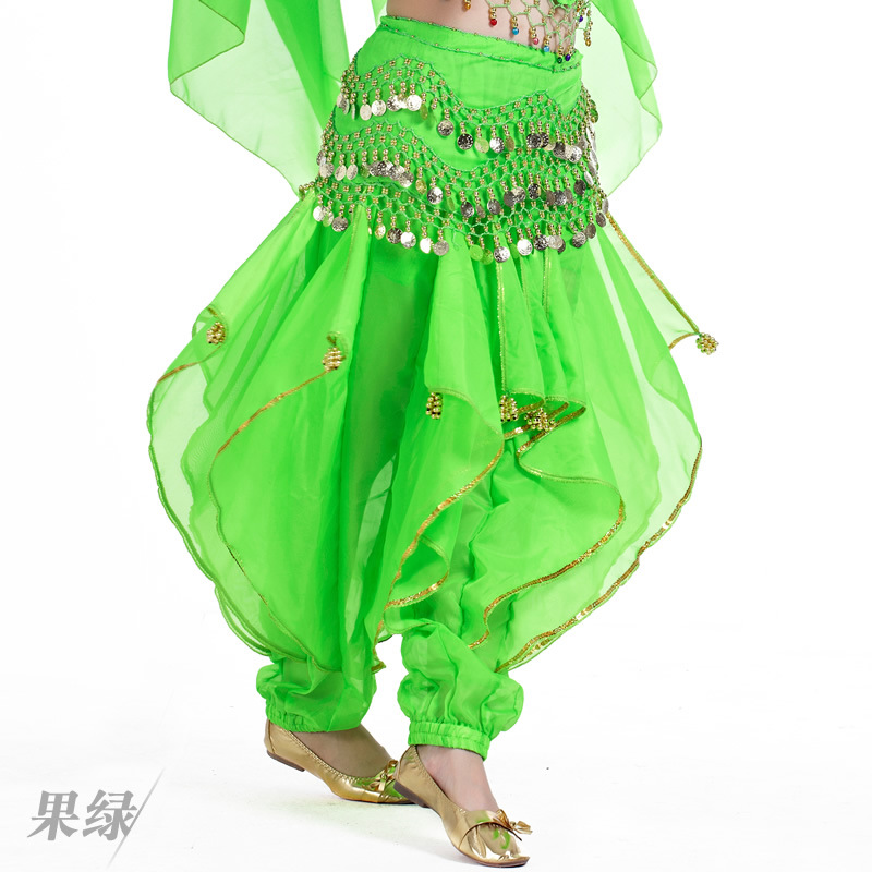 Picture of Belly Dance Clothing Chiffon Lantern Pants Dance Performance Underwear Swivel Pants Halloween Decorative Pants Tribal Dance Pants