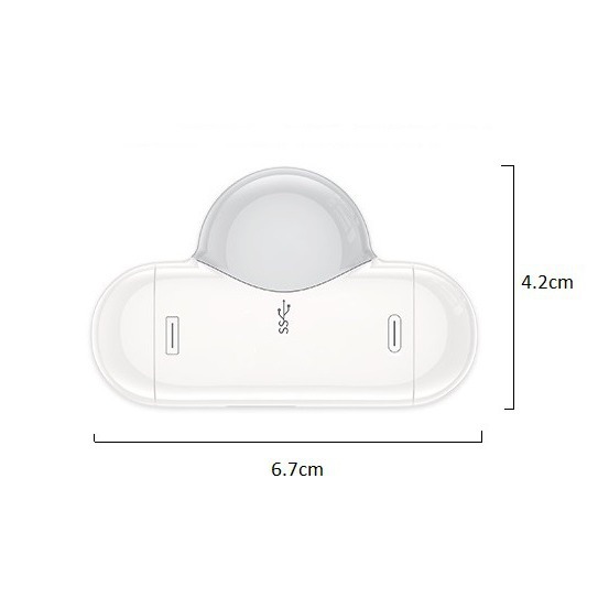 Picture of Magnetic card reader for Apple mobile phone/Type-C/USB computer Android tablet SD/TF OTG card reader