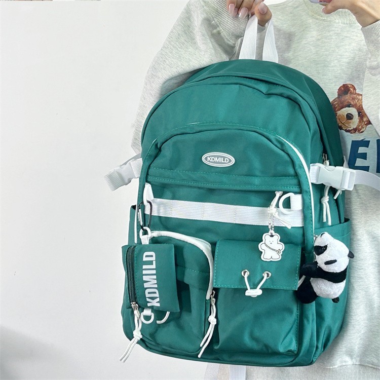 Picture of Korean-style Retro Tooling College Student Schoolbag Senior high school Junior High School Student Simple All-match Backpack Large Capacity Backpack for Men and Women