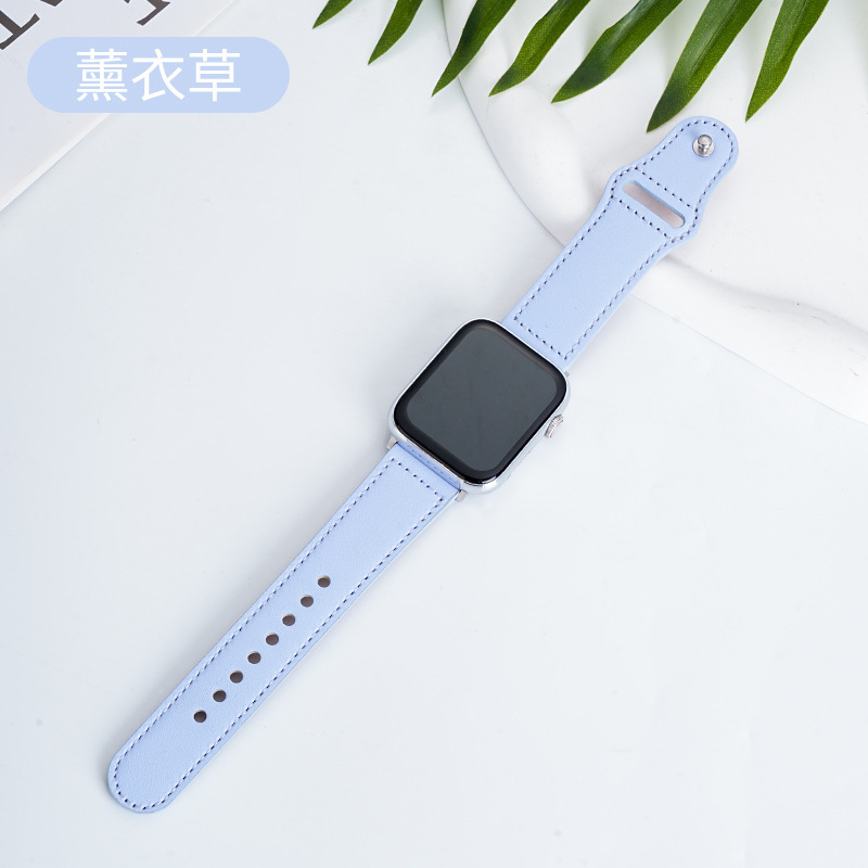 Picture of Suitable for Apple Huawei Watch Strap Applewatch Smart Watch Retro Business First Layer Genuine Leather iWatch Buckle
