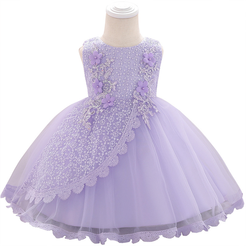 Picture of Amazon's New 2025 European and American Flower Girl Baby Princess Fluffy Skirt Flower Dress Flower Dress Flower Girl Dress Female