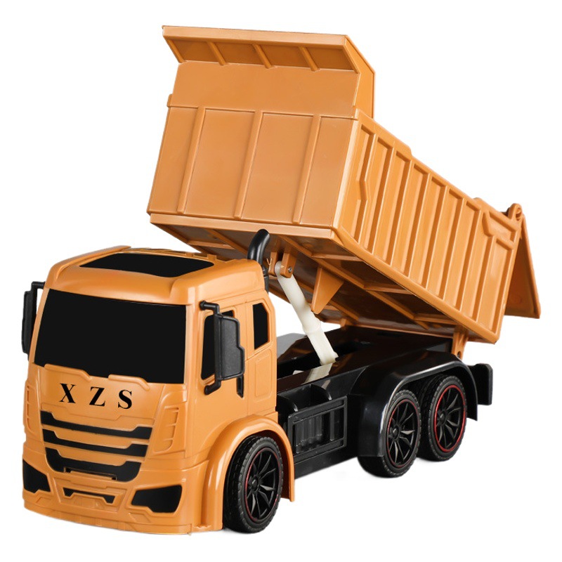 Electric 7-way remote control dump truck toy remote control children's excavator electric toy car engineering vehicle stall toy