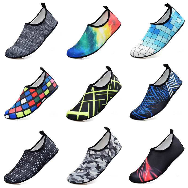 Swimming and Diving Shoes, Snorkeling Rainbow Shoes, Quick-Drying Shoes, Beach Shoes, Skin-Friendly Shoes, Hiking Non-Slip and Durable