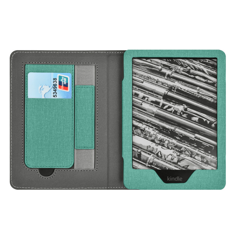 Picture of Suitable for Kindle Paperwhite65 Linen Texture Stand Protective Cover 2024 Youth Version 6inch Protective Cover
