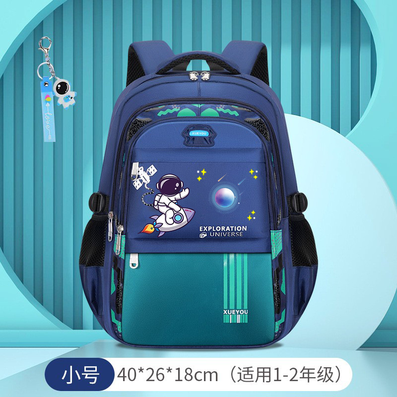 Picture of Space Astronaut Primary School Bag to Reduce Burden and Protect Spine Large Capacity Waterproof Printed Children's School Bag Backpack Wholesale