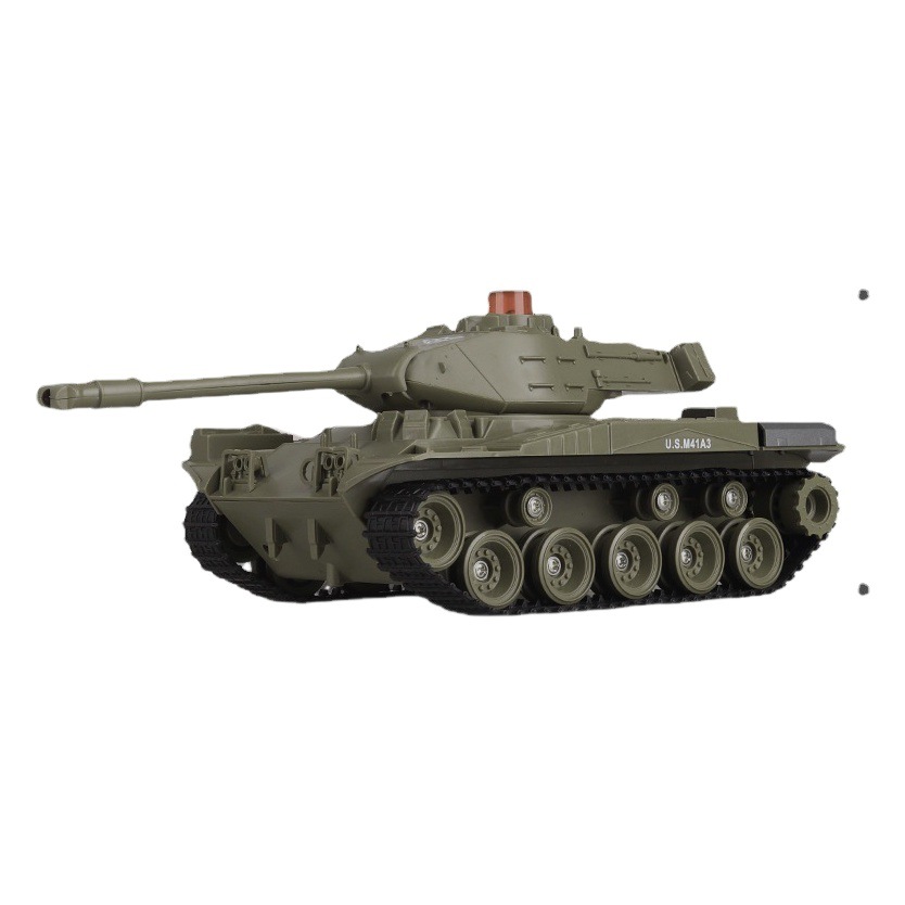 Cross-border hot sale Meizhi remote control car 1:30 American M41A3 tank double handle military remote control tank car model