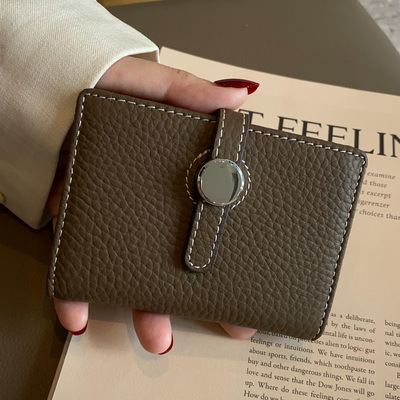Picture of Women's compact and exquisite high-end thin new 2025 small design large capacity multi-card leather card