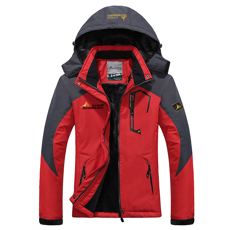 Picture of 2025 Amazon Outdoor Couple Jacket Large Size Velvet Thickened Windproof Mountaineering Cycling Warm Cotton Jacket