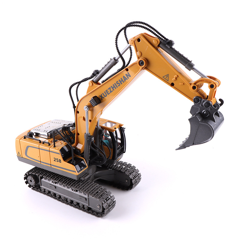 Picture of Cross-Border 11-Channel Alloy Remote Control Car Crawler Excavator Kidsren's Engineering Vehicle Remote Control Toy Excavator Wholesale