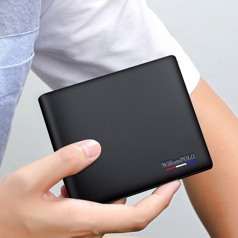 Picture of King Paul men's wallet short leather long wallet men's fashion simple thin money clip gift wholesale
