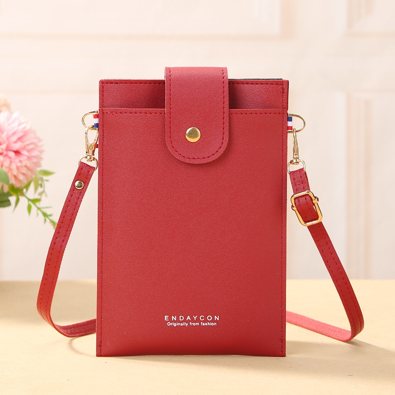 Picture of ENDAYCON 2023 New Mobile Phone Bag Korean Style Multi-card Zipper Crossbody Women's Bag Fashionable Vertical Wallet for Women