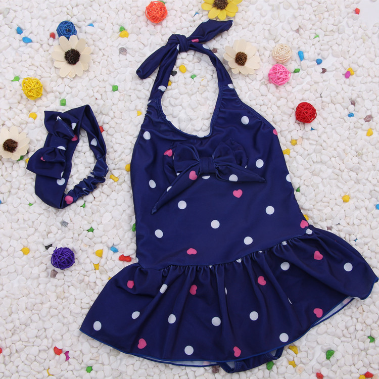 Picture of Korean style Orly same style children's swimsuit cute baby girl one-piece dress Hot Spring Beach swimsuit