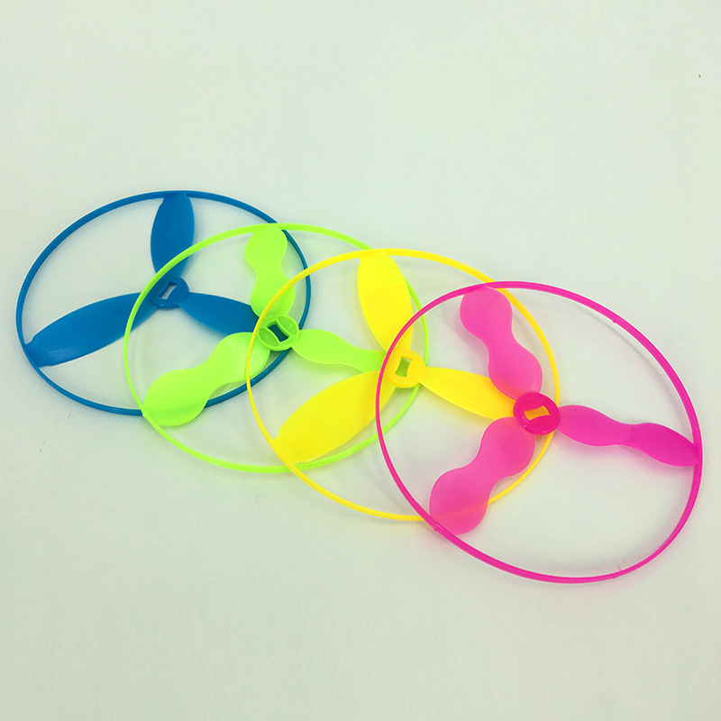 Picture of Hand-Pushed Ufo 13cm Medium Flying Fairy Educational Children's Toy Plastic Bamboo Dragonfly Street Stall Hot Sale Play