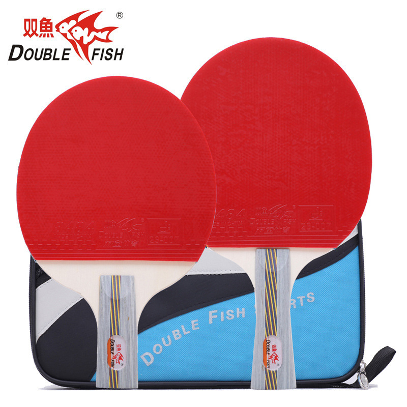 Pisces genuine table tennis racket 4D horizontal racket straight ppq primary and secondary school students training racket finished racket single pack