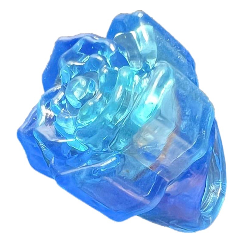Cross-border Amazon direct selling luminous ring TPR flash ring five-pointed star mixed soft rubber ring factory straight hair