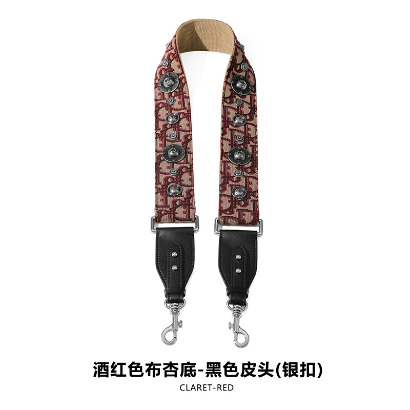 Picture of Mahuangshi MHS-F-66 Wide Bag with Canvas Shoulder Strap Shoulder Crossbody Cowhide Bag Accessories Bag Strap Comfortable D