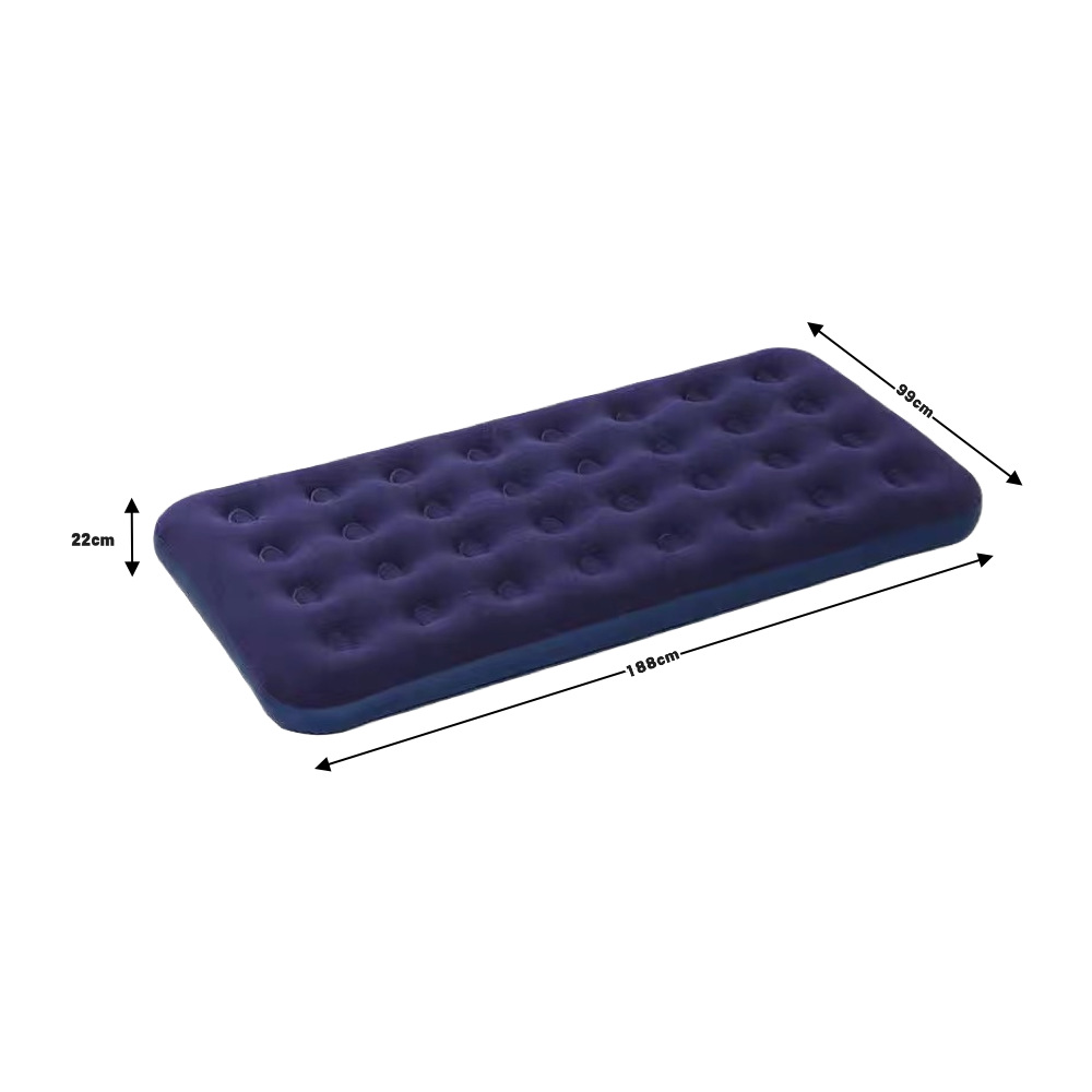 Picture of Cross-Border Popular Combination Pvc Flocked Inflatable Mattress Outdoor Camping Tent Sleeping Pad Floor Mat Home Air Mattress