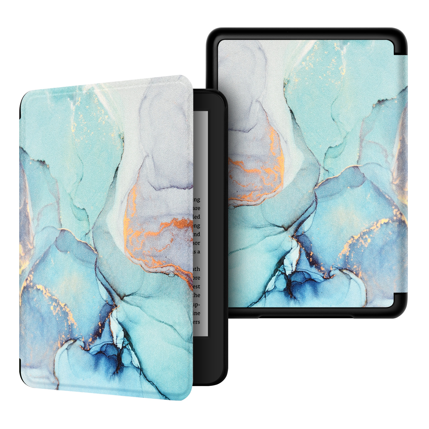 Picture of Spot Suitable for Kindle Protective Case 2016 Entry Version 558 Silk Pattern Painted Protective Case Migu X Leather Case