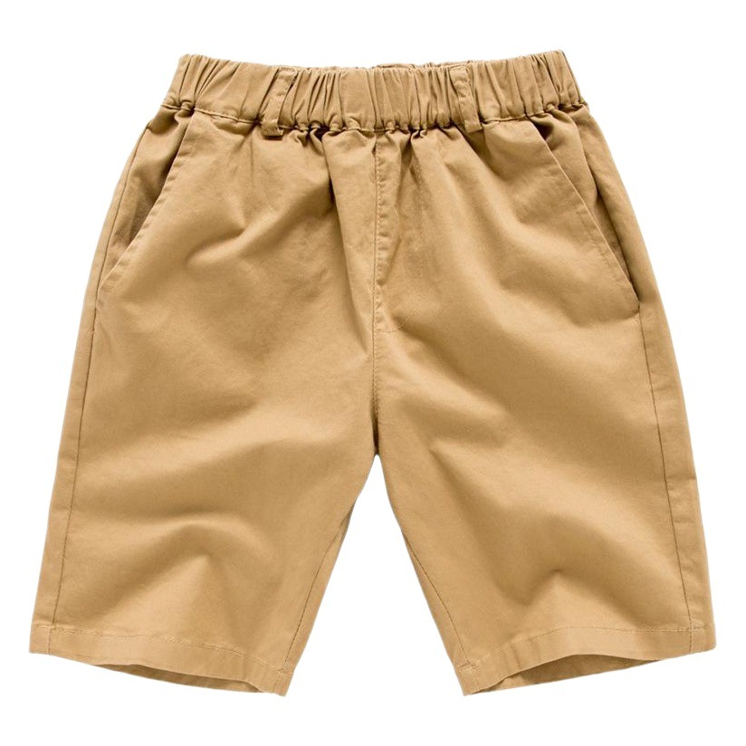 Children's Shorts Boys and Girls Cotton Blue Pants Summer Thin Pants Students khaki School Pants