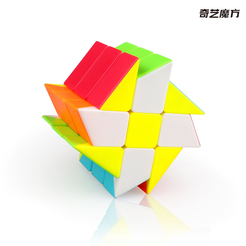 Picture of Qiyi Wind and Fire Rubik's Cube Wheel Third-order Variant Windmill Special-shaped Wind and Fire Third-order Windmill Smooth Creative Rubik's Cube Real Color