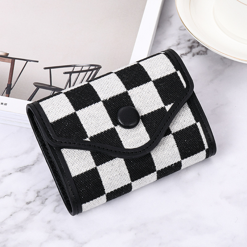 Picture of European and American Retro New Style Card Bag Women's Multi-Card Large Capacity Anti-Degaussing Credit Card Case Student Driver's License Card Case Women