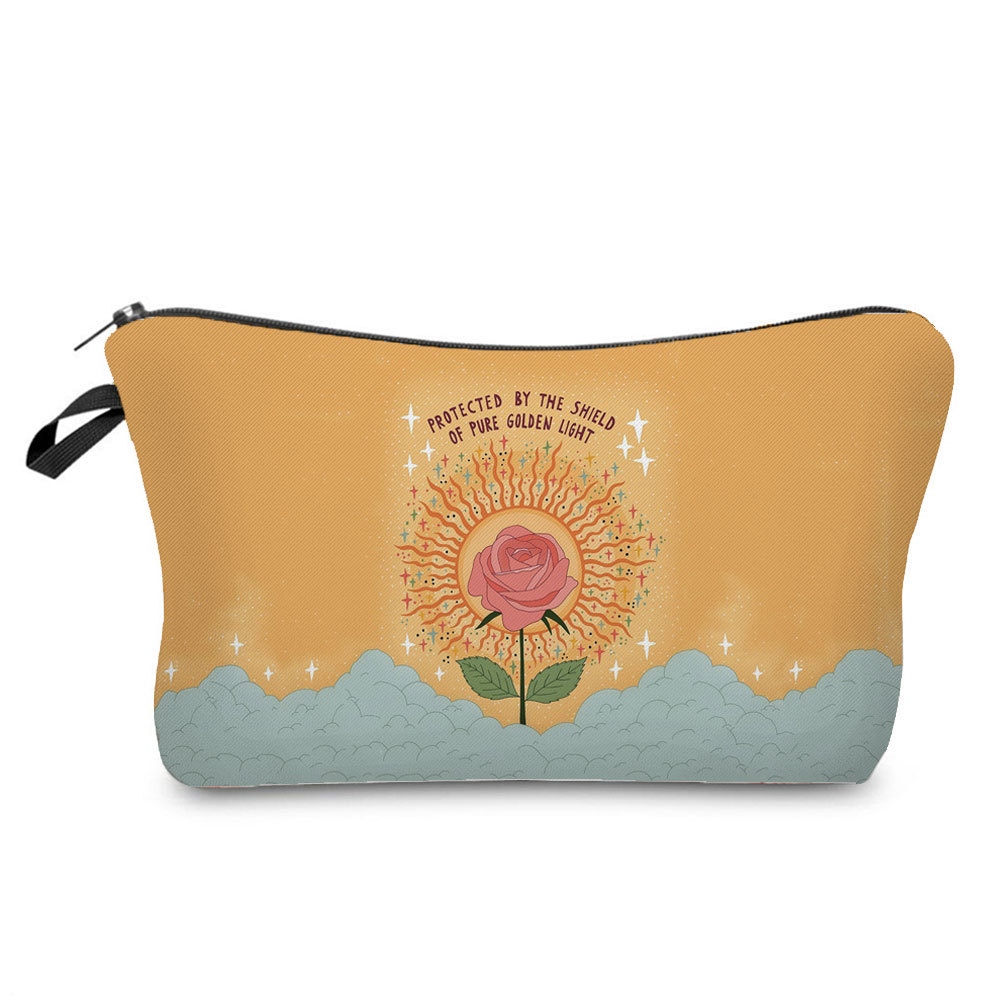 Picture of Factory Direct geometric printing cosmetic bag simple pattern wash bag portable travel cosmetics storage bag