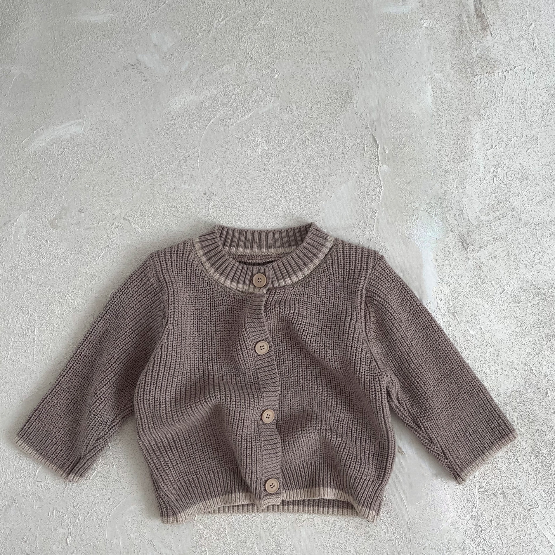Picture of Children's sweater cardigan autumn and winter boys' Korean style knitwear children's clothing girls' coat versatile round neck sweater