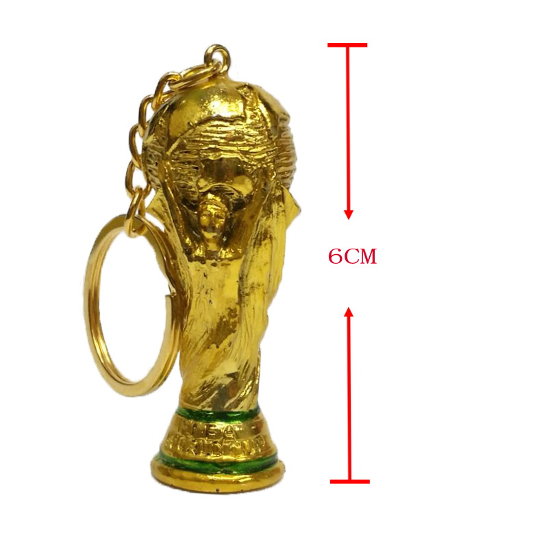 Picture of In stock 6cm Hercules World Cup football fans supplies souvenir gift resin trophy keychain pendant
