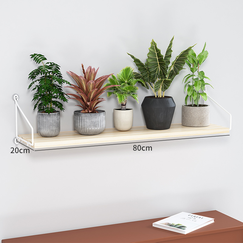 Picture of Source Factory Flower Rack Storage Rack Balcony Flower Rack Wall Indoor Wall Hanging Punch-free Flower Pot Rack Wall Rack