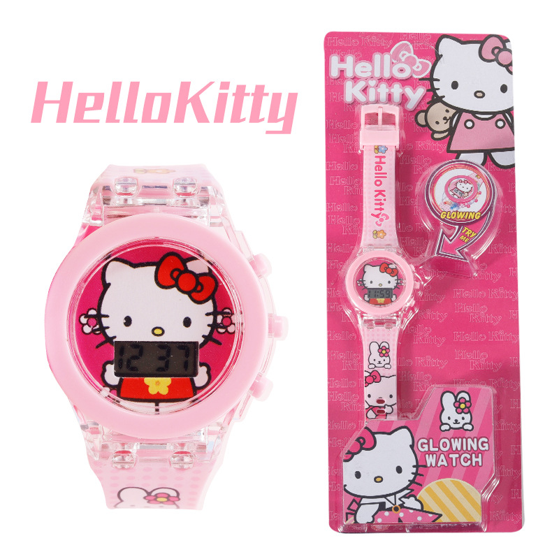 Picture of Foreign trade cross-border children's cartoon watch girl boy cute with light baby toy watch electronic watch wholesale