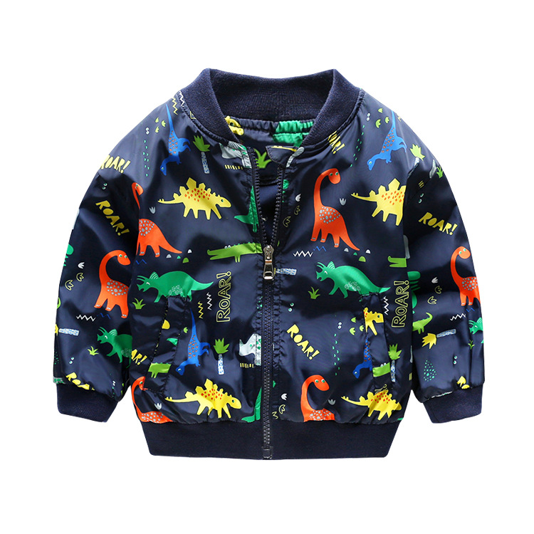 Picture of European and American style children's clothing Spring and Autumn 2018 new children's stand collar jacket children's baby windbreaker jacket children's