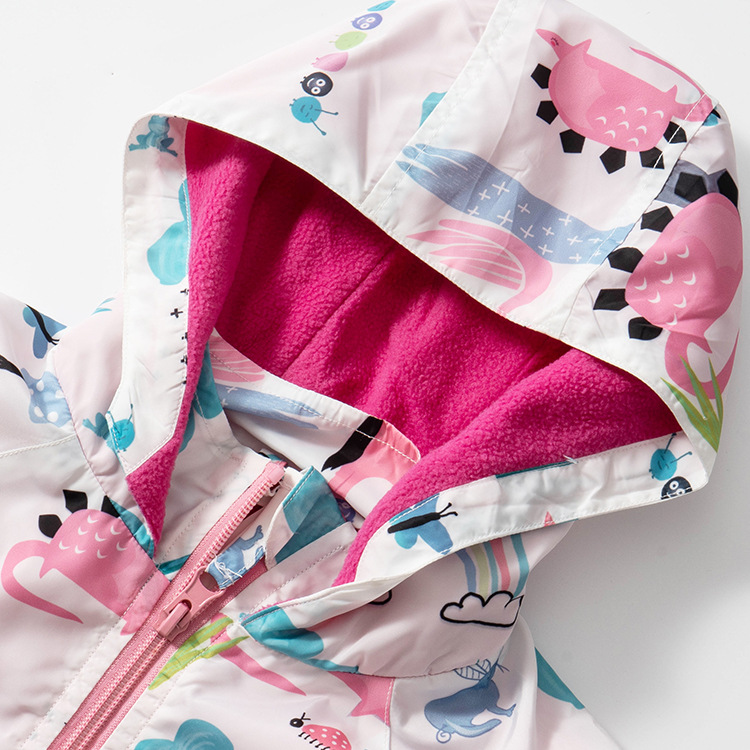 Picture of malwee children's clothing autumn and winter new girls' coat little girl hooded windbreaker warm children's coat a consignment