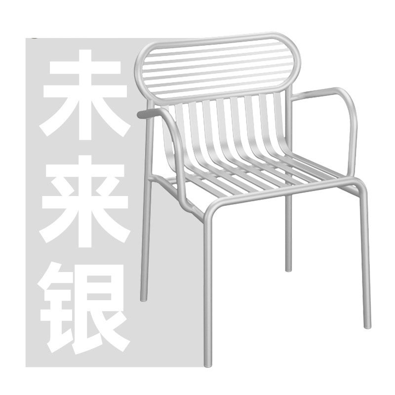 Picture of Internet Celebrity Courtyard Outdoor Tables and Chairs Commercial Restaurant Milk Tea Shop Outdoor Seat Table Balcony Open-Air Table and Chair Set