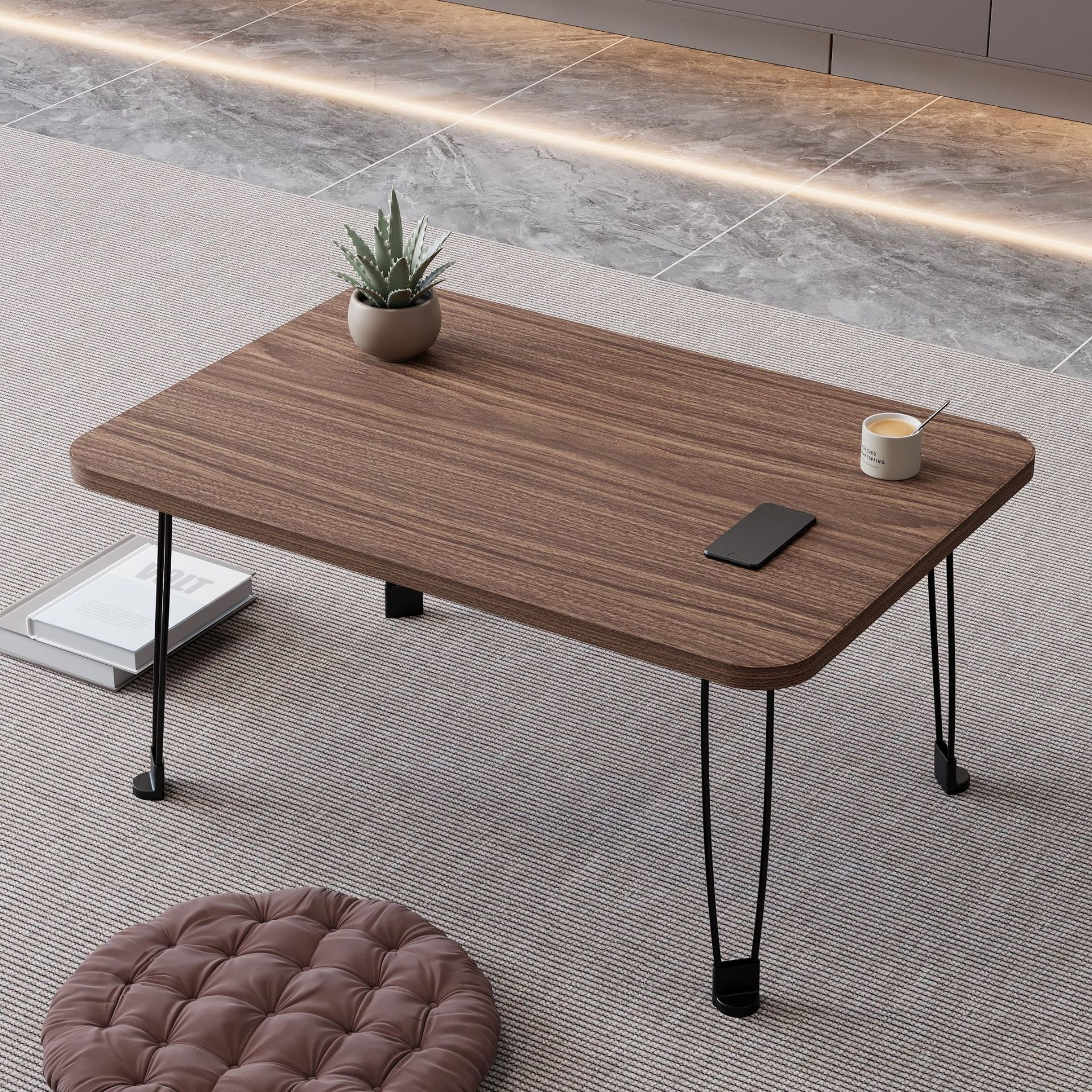 Picture of Chen Lan Yipin Bed Foldable Student Computer Desk Simple Bay Window Outdoor Portable Notebook Table Small Coffee Table