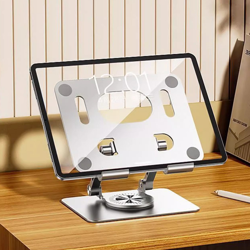 Picture of Cross-border flat bracket 360-degree rotating desktop support bracket aluminum alloy folding suitable for ipad learning to watch videos