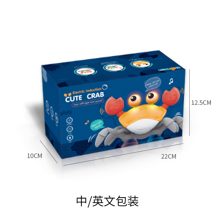 Picture of Cross-border Hot Selling Induction Escape Crab Light usb Charging Induction Obstacle Avoidance New Strange Crawling Trick Toy