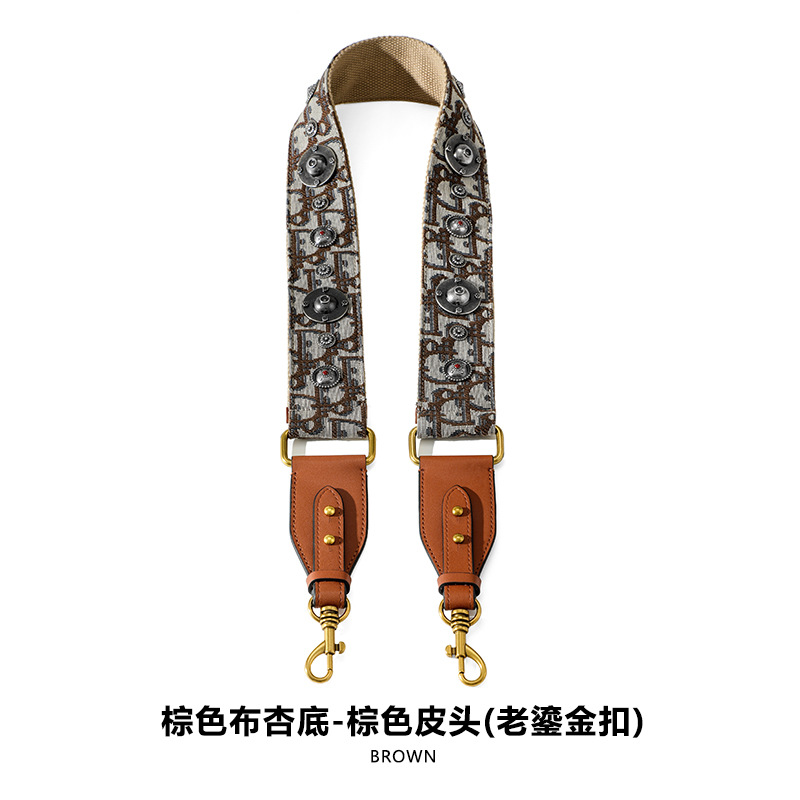 Picture of Mahuangshi MHS-F-66 Wide Bag with Canvas Shoulder Strap Shoulder Crossbody Cowhide Bag Accessories Bag Strap Comfortable D