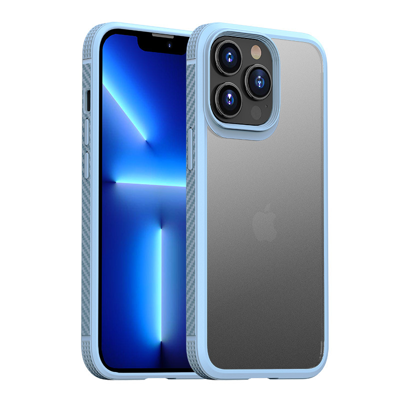 Picture of For Apple 13 mobile phone case new anti-drop iPhone13promax protective case zipper matte translucent