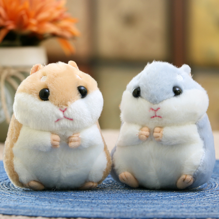 Picture of 2020 Year of the Rat Mascot Little Mouse Pendant Cute Soft Hamster Keychain Bag Stuffed Doll Doll