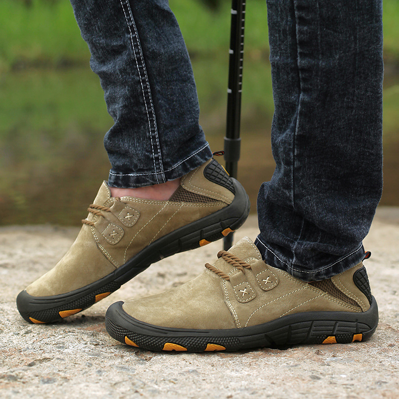 Picture of Cross-border cross-border 2024 new men's sports casual outdoor shoes non-slip wear-resistant hiking shoes plus size hiking shoes