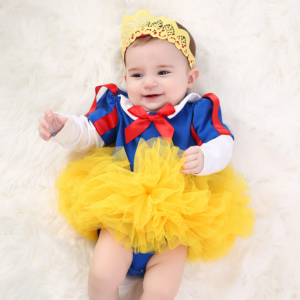 Picture of Girls Short Skirts Wholesale Clothes Children's Clothing Festival Baby Birthday Long-Sleeved Harem Baby Tutu Suit Factory Direct Sales