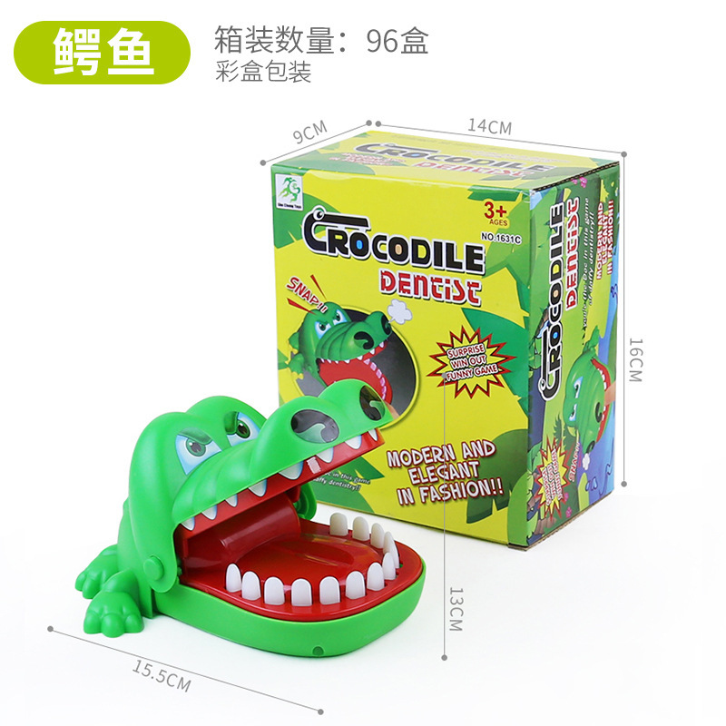 Picture of Stress-Reducing Hand-Biting Crocodile Toy Trick Electric Shark Creative Parent-Child Interactive Game Prank Props Wholesale