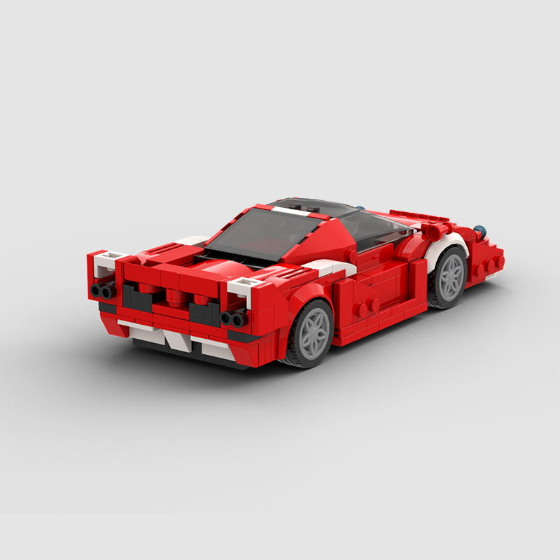 Picture of MOC Compatible Lego 111663 Ferrari FXX Red Super Run 8 Car Assembled speed Series Boys