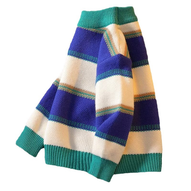 Picture of Children's Thin Knitwears, Spring & Fall Boys' Stripesd Knitwears, Autumn Clothes, Medium and Large Kidsren's Baby Pullover Tops, Knitwears, Winter