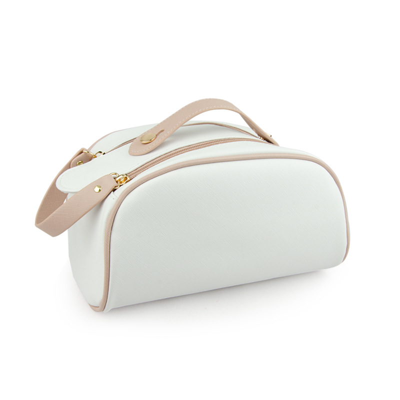 Picture of New high-value double-pull cosmetic storage bag cosmetic bag a batch of portable travel cosmetic bag