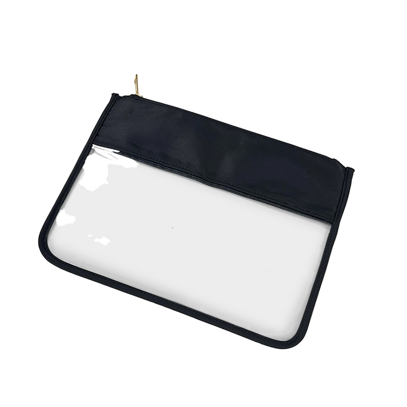 Picture of Simple PVC Transparent Shrunken Bag Waterproof Cosmetic Bag Beach Waterproof Mobile Phone Bag S/M Large Capacity Breathable Cosmetic Bag